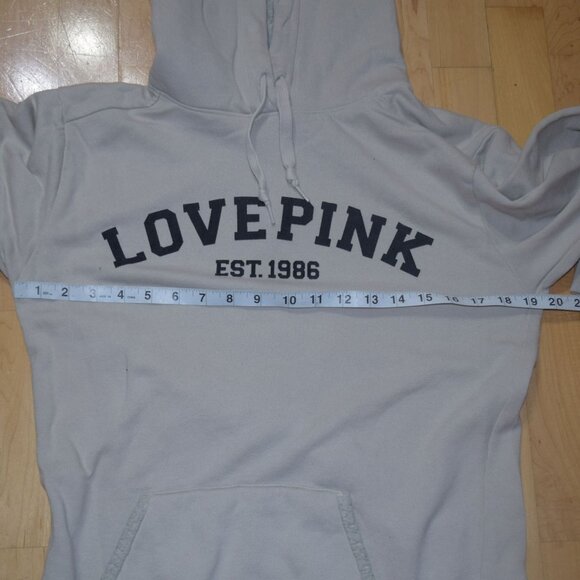 Victoria's Secret LOVE PINK sz XS Solid Clay Sherpa Campus Pullover Hoodie - Picture 6 of 6
